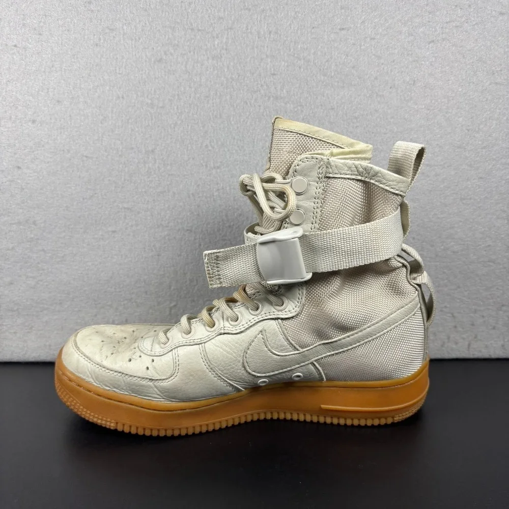 Nike SF Air Force 1 High Light Bone Gum Womens Boots Size 8.5 857872-004 Sneaker